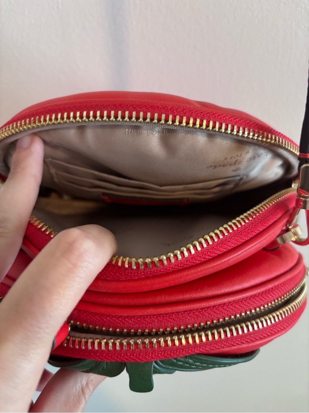 kate spade Double Mangia Red Roma Tomato Bag - Picture 5 of 7